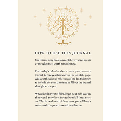 The Lord of the Rings Memory Journal: Reflect, Record, Remember inside page 3