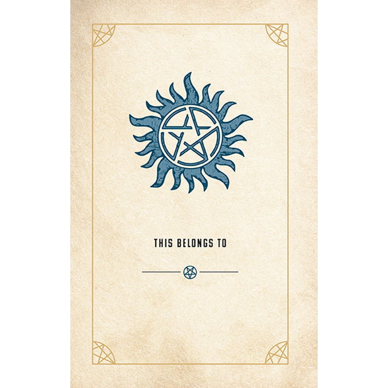 Supernatural Tarot Journal inside page 1