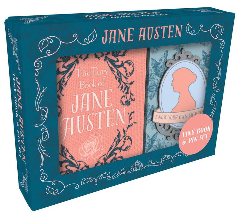 Jane Austen Tiny Book and Pin Set-Fiction: Modern and contemporary-買書書 BuyBookBook