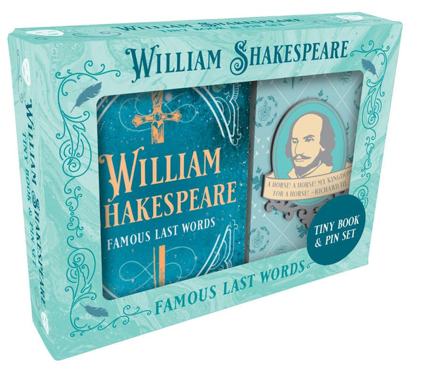 William Shakespeare Tiny Book and Pin Set-Fiction: Modern and contemporary-買書書 BuyBookBook