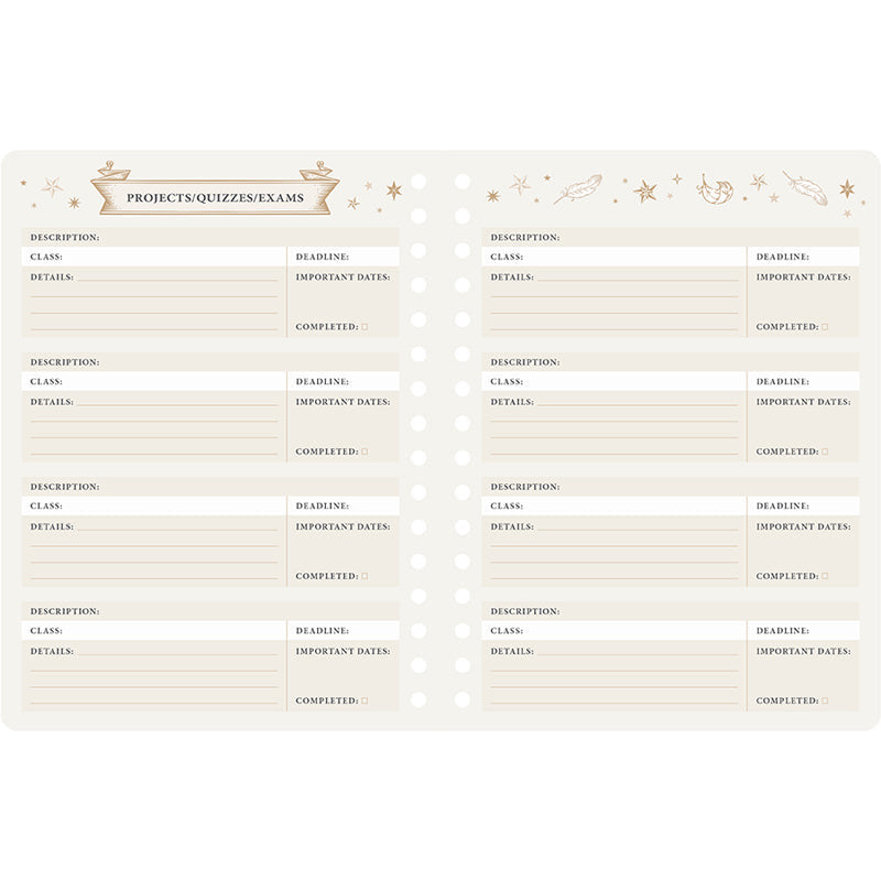 2025-2026 Harry Potter: Hogwarts Student Planner inside page 5