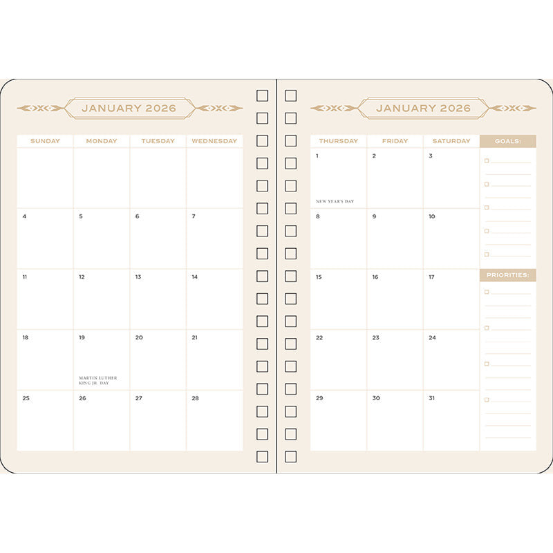 2026 Dune 13-Month Weekly Planner inside page 6