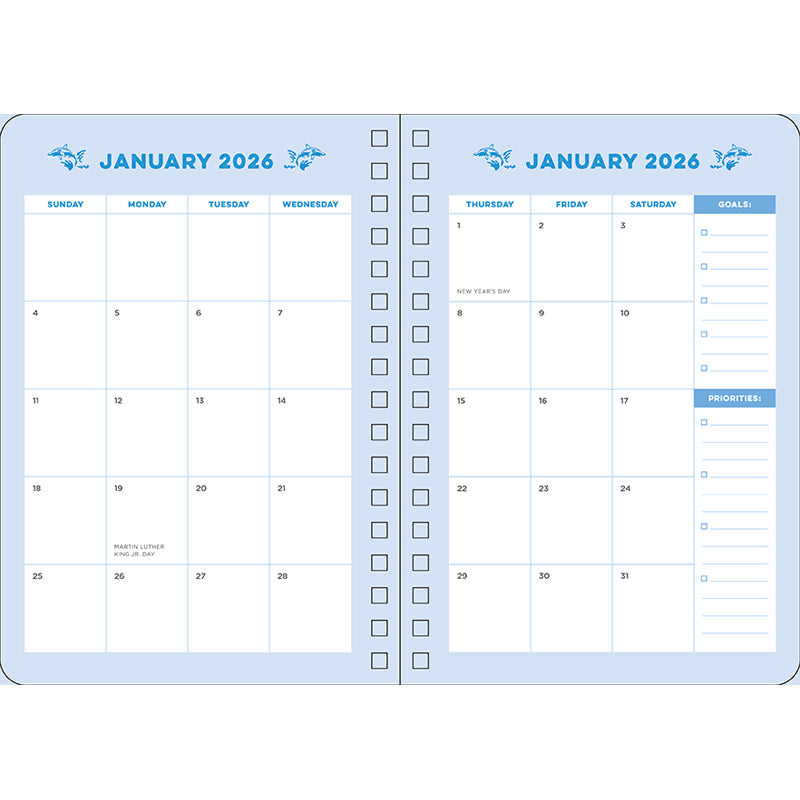 2026 Shark Week 13-Month Weekly Planner inside page 6