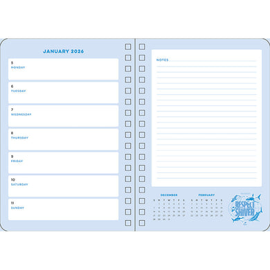 2026 Shark Week 13-Month Weekly Planner inside page 7