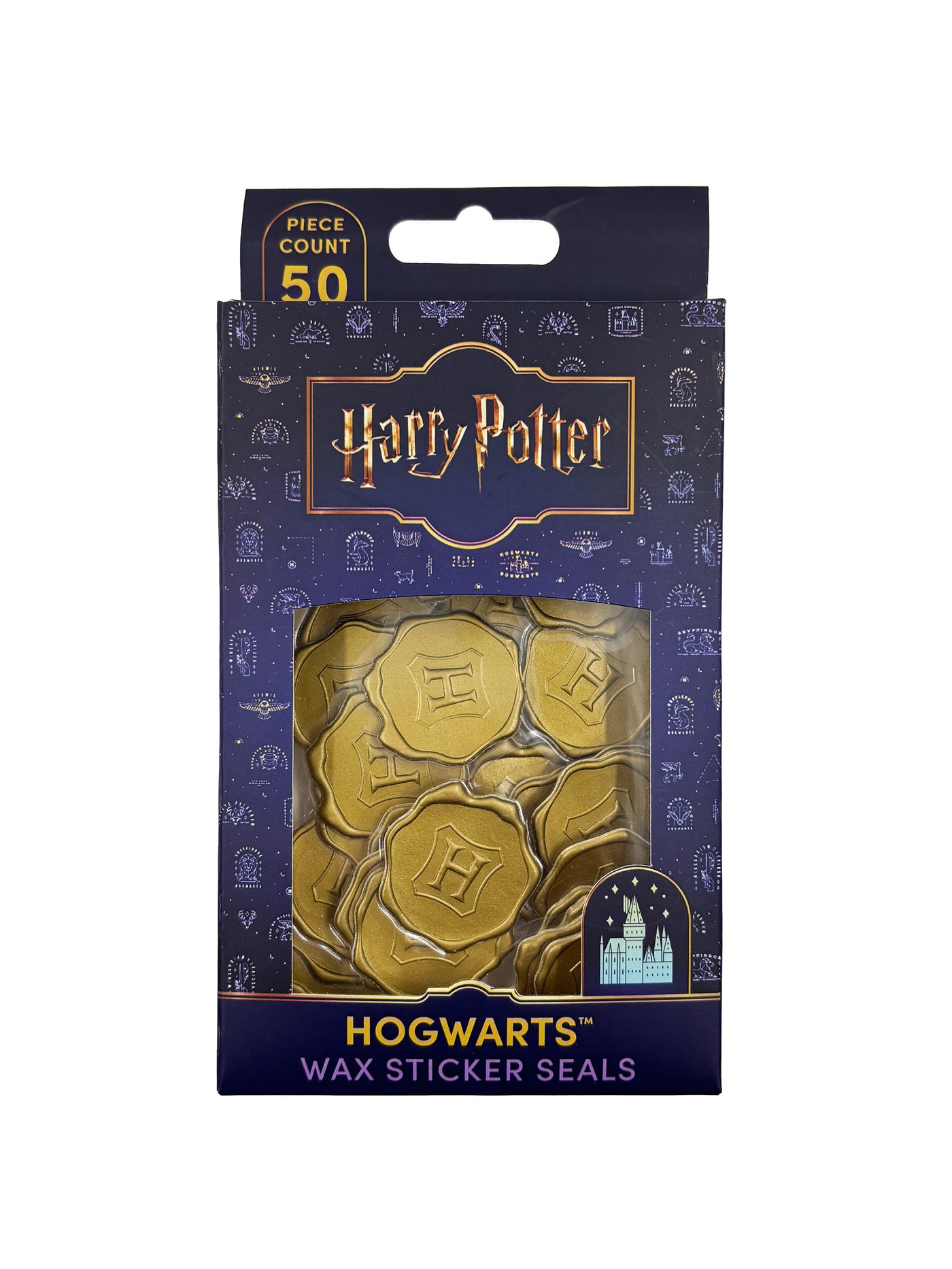 Harry Potter: Hogwarts Gold Wax Sticker Seals (Set of 50) [Wax stickers]