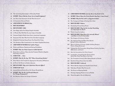 Mental Floss: The Curious Compendium of Wonderful Words inside page 1