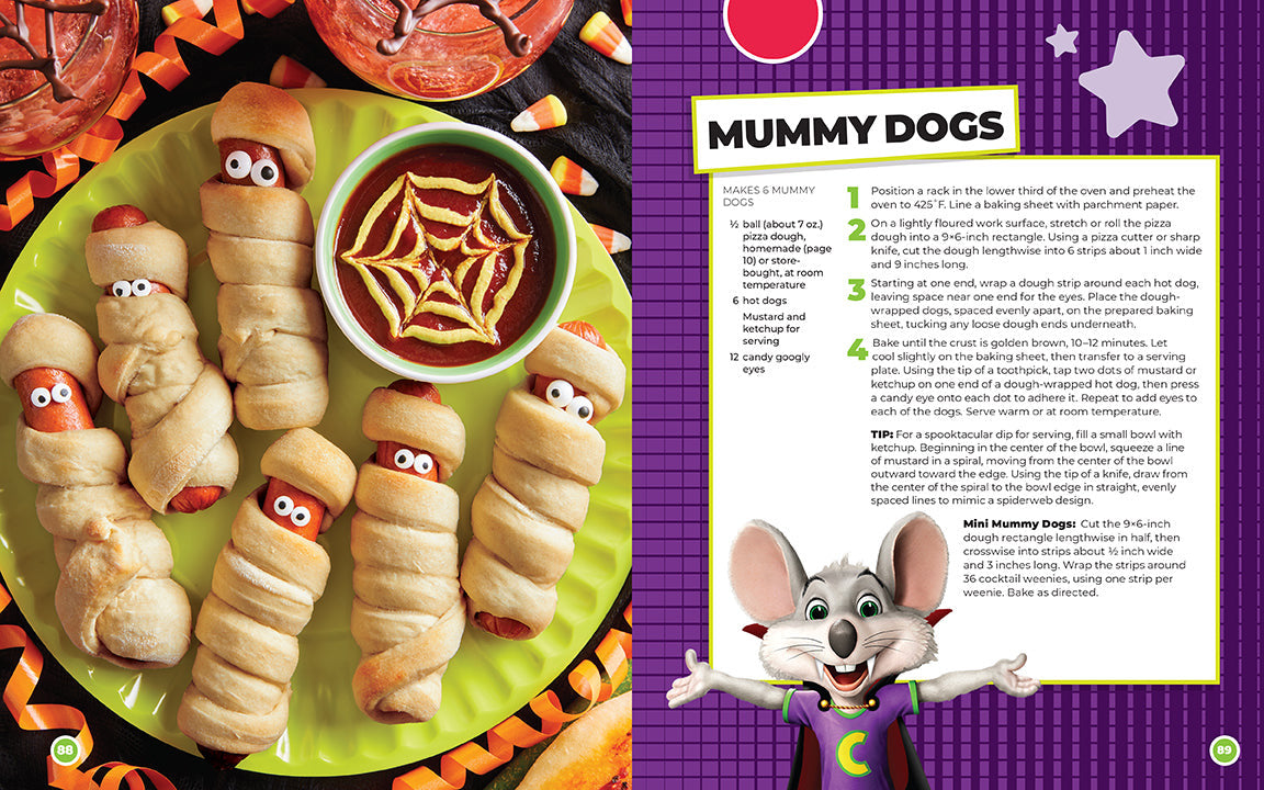 Chuck E. Cheese and Friends Party Cookbook inside page 3