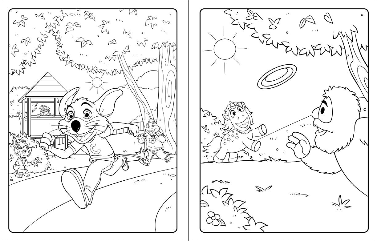 Chuck E. Cheese & Friends Coloring & Activity Book inside page 1