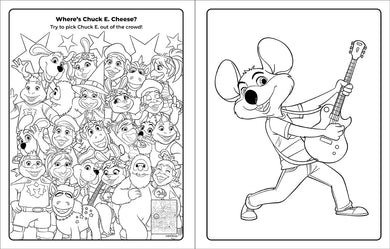 Chuck E. Cheese & Friends Coloring & Activity Book inside page 2