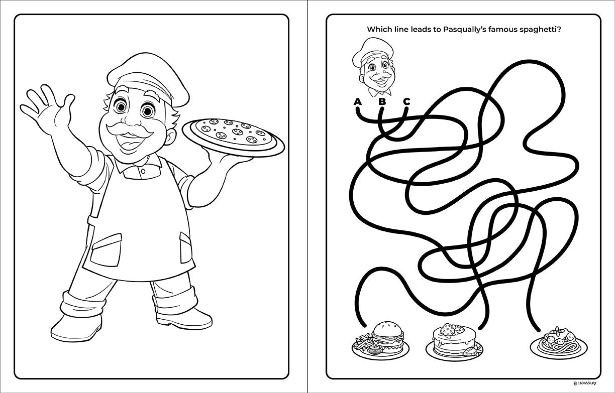Chuck E. Cheese & Friends Coloring & Activity Book inside page 4