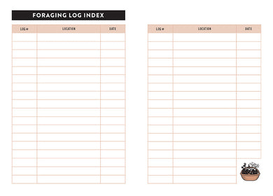 Forager's Journal inside page 1