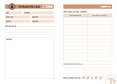 Forager's Journal inside page 2