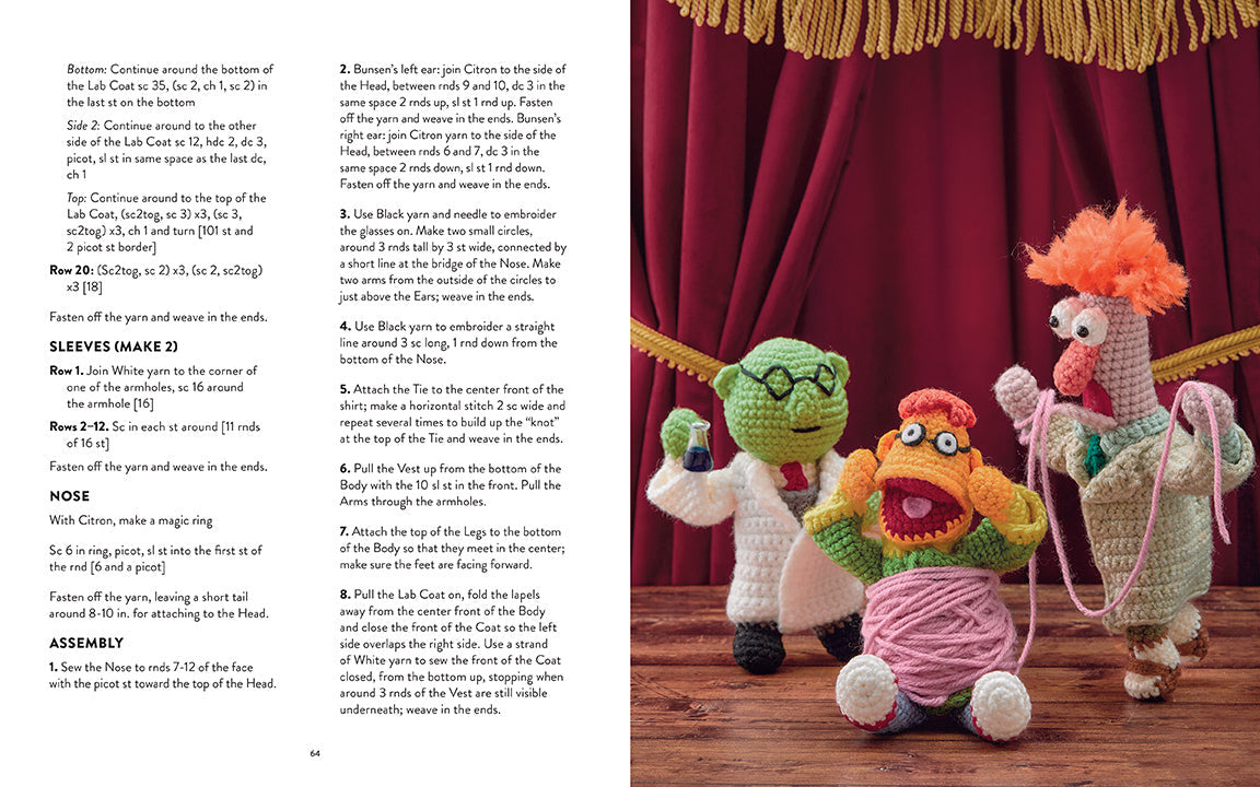 Muppets Official Crochet Amigurumi inside page 4