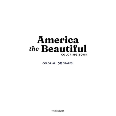 America the Beautiful Coloring Book inside page 1