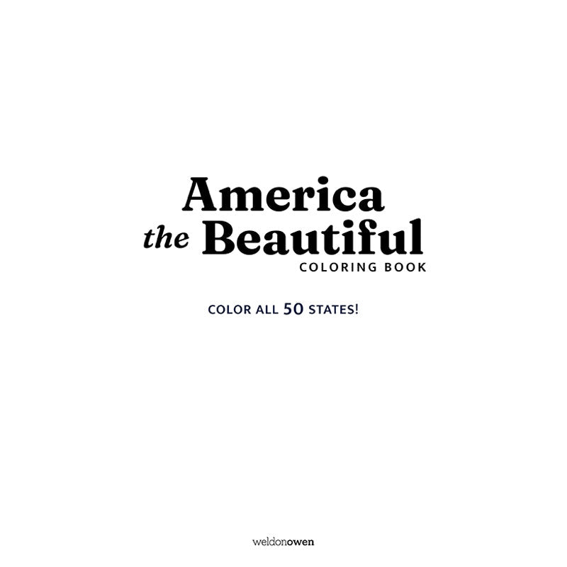 America the Beautiful Coloring Book inside page 1