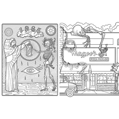 The Official Coloring Book of Grateful Dead inside page 1