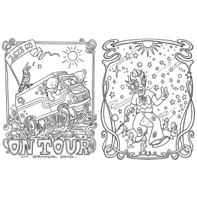The Official Coloring Book of Grateful Dead inside page 2