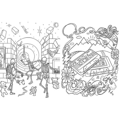 The Official Coloring Book of Grateful Dead inside page 3