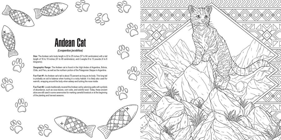 Cats: A Smithsonian Coloring Book US - Paperback / softback