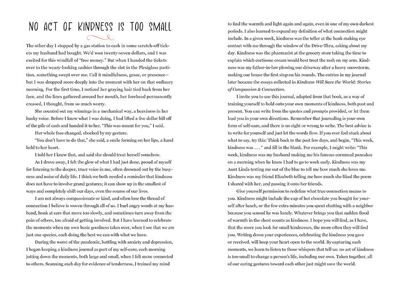 Kindness Will Save the World Guided Journal inside page 2
