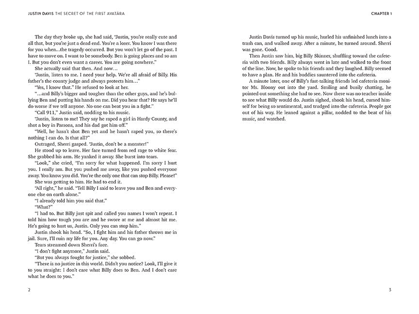 Justin Davis inside page 2