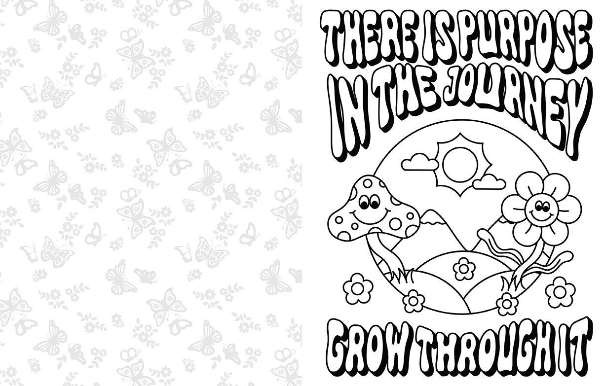 Grow Through What You Go Through: A Mindful Coloring Book inside page 3