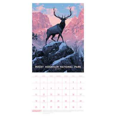 2026 The Art of the National Parks Wall Calendar inside page 1