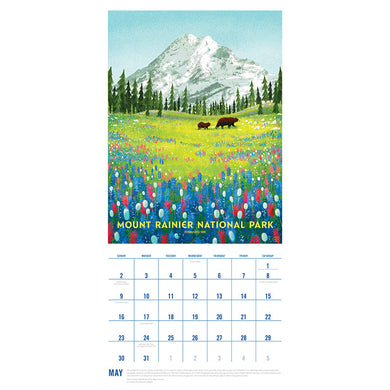 2027 The Art of the National Parks Wall Calendar inside page 4