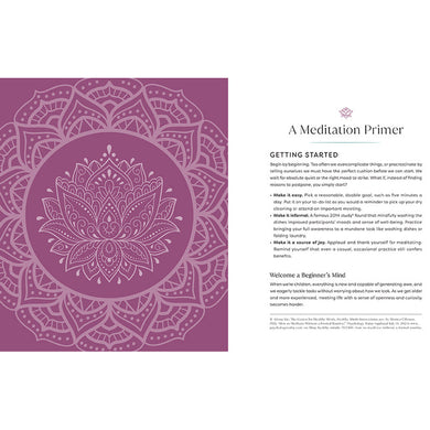 First Book of Meditation inside page 3