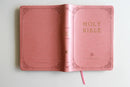 KJV Holy Bible, Giant Print Thinline Large format, Pink Premium Imitation Leather with Ribbon Marker, Red Letter, and Thumb Index US - Paperback / softback
