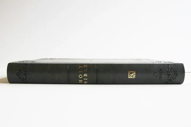 KJV Holy Bible, Giant Print Thinline Large format, Gray Premium Imitation Leather with Ribbon Marker, Red Letter, and Thumb Index US - Paperback / softback