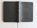 KJV Holy Bible, Giant Print Thinline Large format, Gray Premium Imitation Leather with Ribbon Marker, Red Letter, and Thumb Index US - Paperback / softback