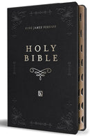 KJV Holy Bible, Giant Print Thinline Large format, Black Premium Imitation Leath er with Ribbon Marker, Red Letter, and Thumb Index-Bibles-買書書 BuyBookBook