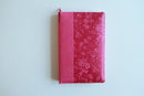 KJV Holy Bible, Large Print Handy Size, Fuchsia Premium Imitation Leather w/Ribbon Marker, Red Letter, Zipper US - Paperback / softback