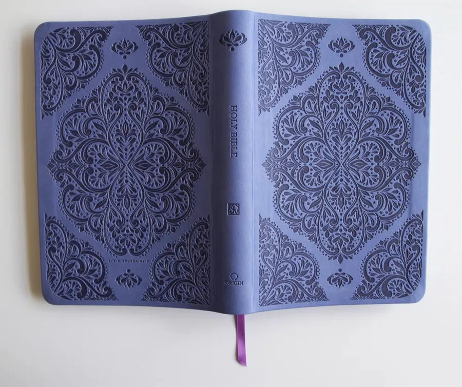 KJV Holy Bible, Large Print Medium Format, Lavender Faux Leather w/Thumb Index and Ribbon Marker, Red Letter US - Paperback / softback