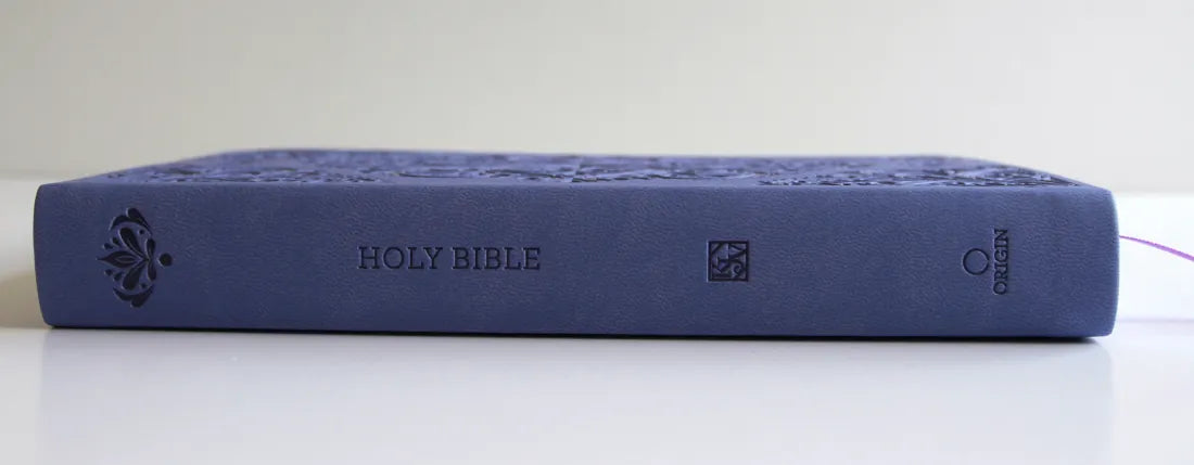 KJV Holy Bible, Large Print Medium Format, Lavender Faux Leather w/Thumb Index and Ribbon Marker, Red Letter US - Paperback / softback