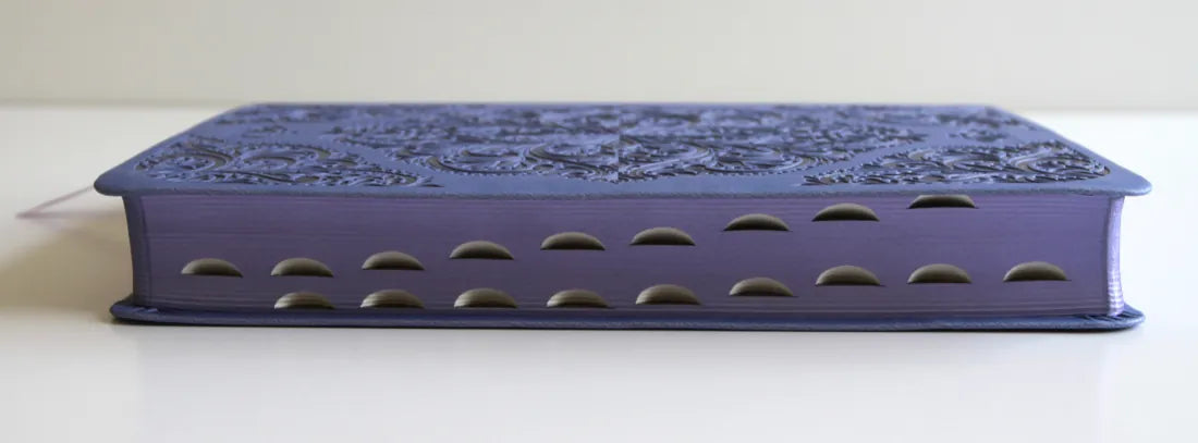 KJV Holy Bible, Large Print Medium Format, Lavender Faux Leather w/Thumb Index and Ribbon Marker, Red Letter US - Paperback / softback