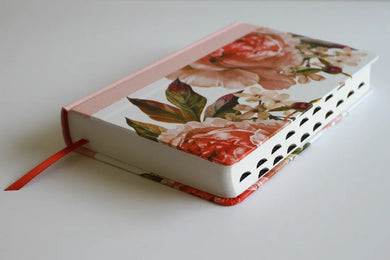 KJV Holy Bible, Large Print Medium Format, Pink Cloth Hardcover w/Thumb Index and Ribbon Marker, Red Letter US - Hardback