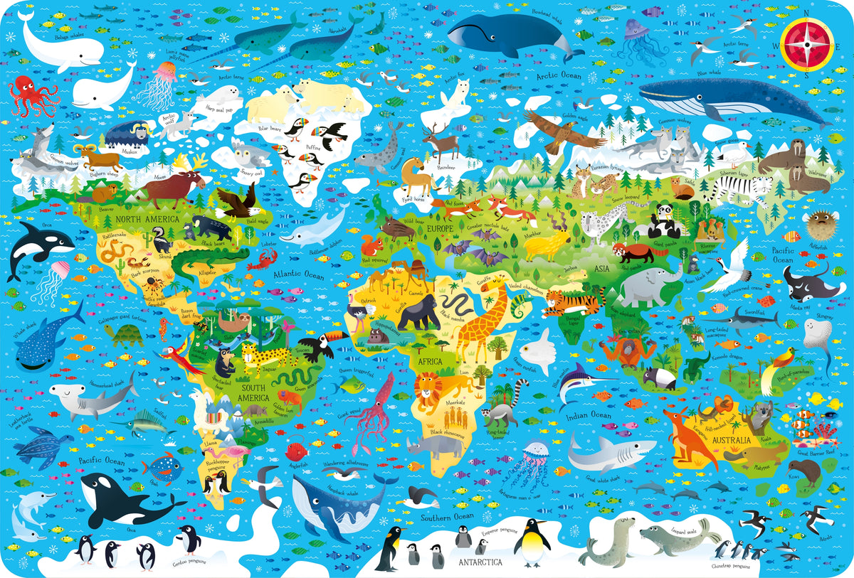 Usborne Book and Jigsaw Animals of the World interior 1 (ISBN 9781474969420) [onix-asset:34ebbc1b2cd7bb7cdcc7352deb5b29d47dfeb78a6b300df1de38b6a839dc43a8]