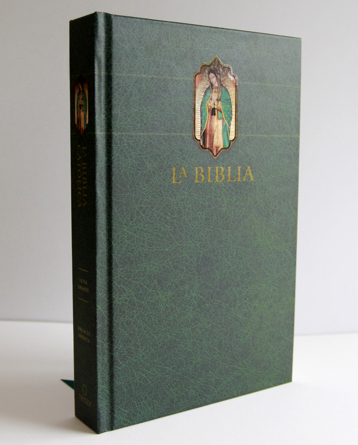 La Biblia Católica: Edición letra grande, HC, verde con índice, Virgen de Guadalupe en la cubierta / Catholic Bible. HC, Green, index, with Viigin of Guadalu interior 2 (ISBN 9798890982186) [onix:f4f1d5f01884489dddbd6989fdfc0fe4]