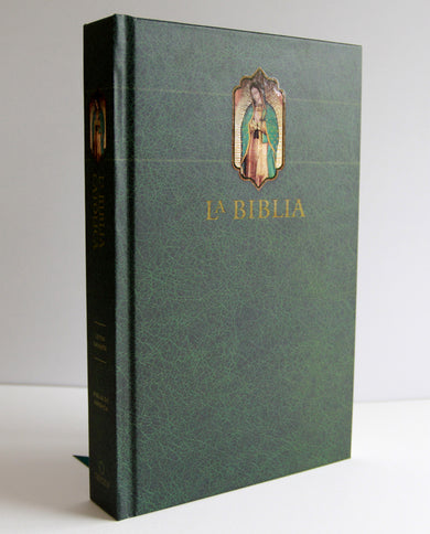 La Biblia Católica: Edición letra grande, HC, verde con índice, Virgen de Guadalupe en la cubierta / Catholic Bible. HC, Green, index, with Viigin of Guadalu interior 2 (ISBN 9798890982186) [onix:f4f1d5f01884489dddbd6989fdfc0fe4]