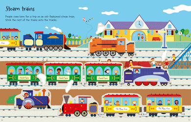 First Sticker Book Trains interior 1 (ISBN 9781409551553) [onix-asset:b3c66f743377e65187424e6ca75bdcf4b93fdd10d630b59cdc74c93891e017f5]
