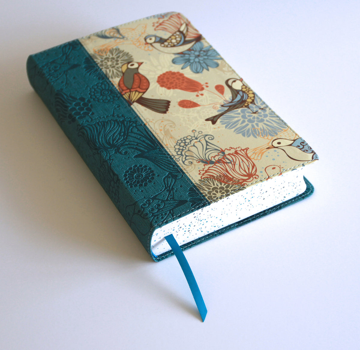 Biblia RVR 1960 Letra gigante, símil azul con Pájaros(Edición cantos pintados) / Spanish Bible RVR 1960 Giant Print Handy Size Leathersoft Light Blue interior 1 (ISBN 9798890982261) [onix:441ec1eb8bcaf9b7322917818232d732]