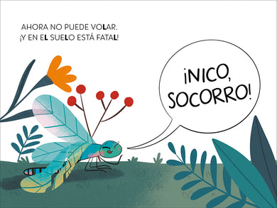 Una libélula sin volar y un invento genial. Aprender a leer con MAYÚSCULAS (a partir de 5 años) / A Flightless Dragonfly and a Brilliant Invention interior 1 (ISBN 9788448868963) [onix:97bdf94351cf7a728b323101b138ae52]