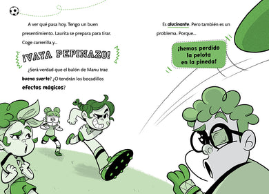 El misterio del balón desaparecido / Mystery of the Lost Ball interior 3 (ISBN 9788419910073) [onix:17576fec8c1a381df4c349730e7be761]