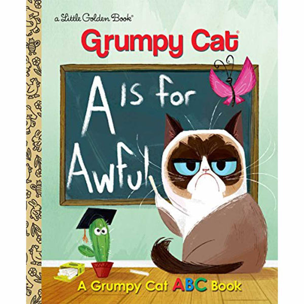 A Is for Awful: A Grumpy Cat ABC Book (A Little Golden Book )-Fiction: 兒童繪本 Picture Books-買書書 BuyBookBook