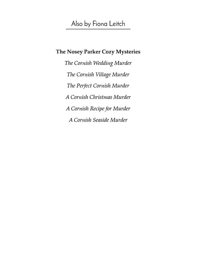 A Nosey Parker Cozy Mystery