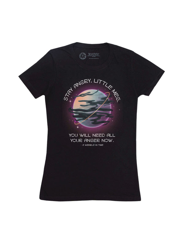 A Wrinkle in Time: Stay Angry, Little Meg Women's Crew T-Shirt Small-Stationery items-買書書 BuyBookBook