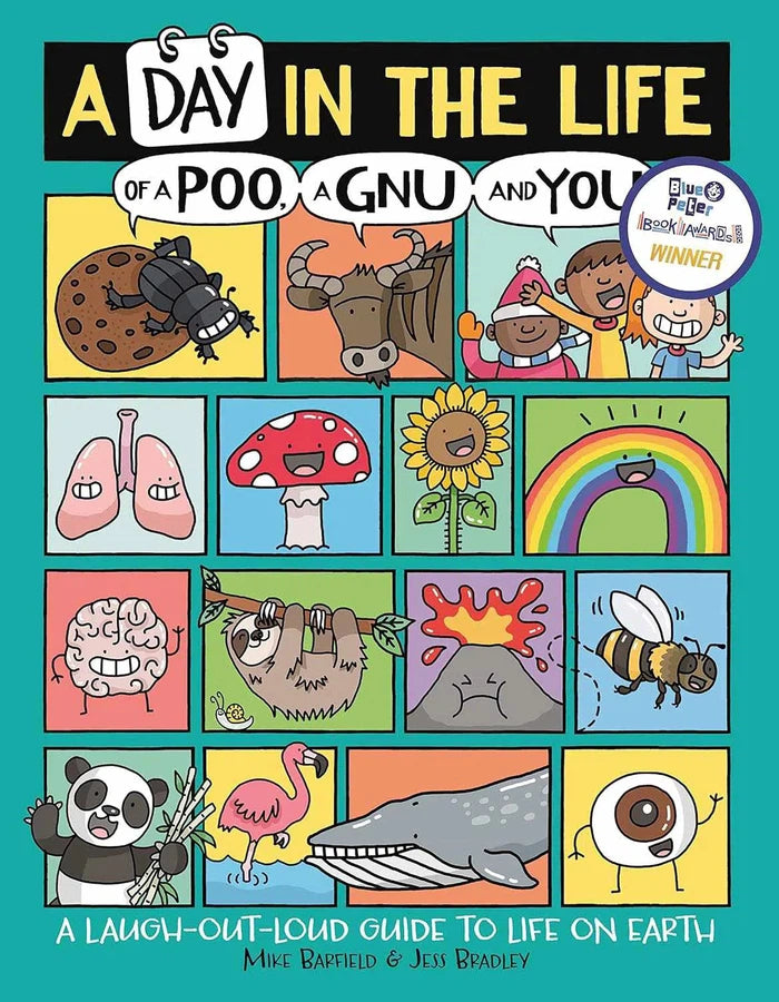 A Day in the Life of a Poo, a Gnu and You (Winner of the Blue Peter Book Award 2021)-Children’s / Teenage general interest: Science and technology-買書書 BuyBookBook