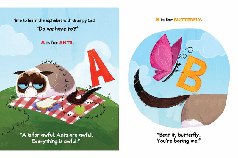 A Is for Awful: A Grumpy Cat ABC Book (A Little Golden Book )-Fiction: 兒童繪本 Picture Books-買書書 BuyBookBook